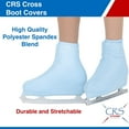 thumbnail image 4 of CRS Cross Boot Covers for Skates - High Quality Lycra Skate Covers. Protect and be Performance Ready for Figure Skating, Ice Skating, Roller Skates. (Bracket Blue, Youth), 4 of 5