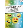 thumbnail image 1 of Funny Faces Valentines Day Cards, 32 Count, Classroom Exchange Cards, 1 of 5