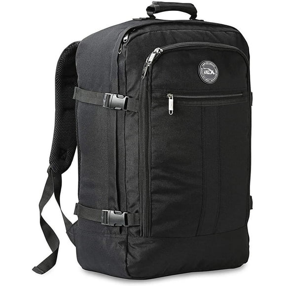 Cabin Max Metz 44L Travel Backpack Carry on Luggage Sized 55x40x20cm (22x16x8) Lightweight (Black)