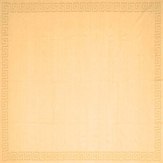 Ahgly Company Indoor Square Solid Brown Modern Area Rugs, 4' Square