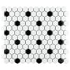 Merola Tile Fxlmh Metro - White / Black Dot