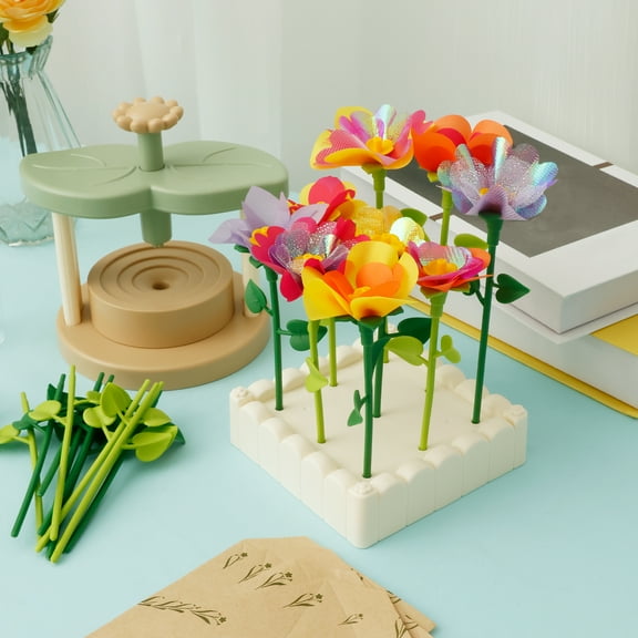 DIY Flower Bouquet Craft Kit for Kids No Glue DIY Flower Bouquet Kit Creative Kids Arts and Crafts for Home Crafting Activities