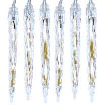 Kurt Adler 7-Inch 10-Light LED Cool White Icicle Light Set