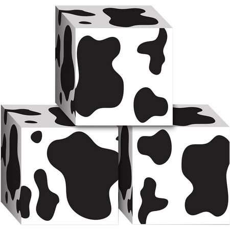 UPC 034689541349 product image for Beistle BB54134 Cow Print Favor Boxes -3 Pack | upcitemdb.com