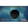 thumbnail image 2 of 10 Hockey Puck Stress Balls Pack - PU Foam, Soft, Squeezable - Black, 2 of 5