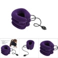 thumbnail image 5 of Dispositivo de tracción cervical inflable, ligero y portátil, con forma de U (morado), 5 of 5