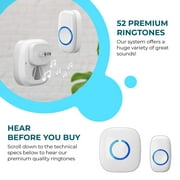 SadoTech Wireless Doorbell Kit - 1000-Foot Range - Model CXR