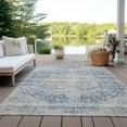 thumbnail image 6 of Addison Rugs Chantille Indoor/Outdoor Traditional Global Blue Washable Rectangle Rug, 10' x 14', 6 of 6
