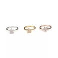 thumbnail image 5 of GKNET Floral Nose Ring Daith Piercing Cartilage Hoop Septum Rings Tragus Ear Delicate Jewelry C-gold-5 stones, 5 of 6
