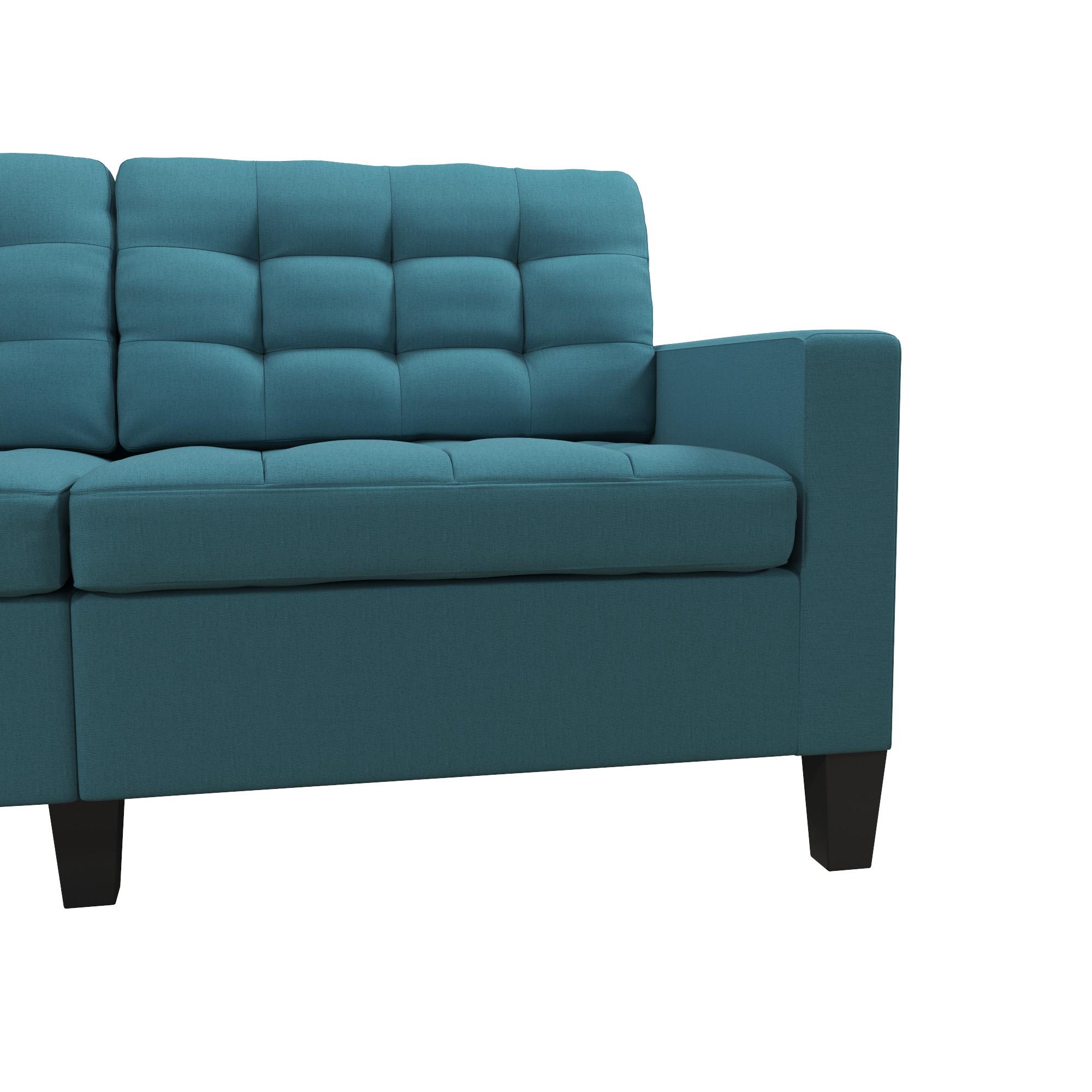 River Street Designs Emily Upholstered Sofa, Teal