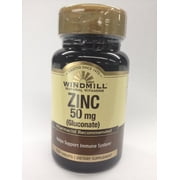 Windmill Zinc 50 mg Tablets Natural Source 100 Tablets
