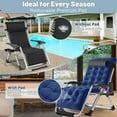 thumbnail image 6 of NAIZEA XL Oversized Zero Gravity Chair, Reclining Lounge Chair with Removable Cushion and Tray for Indoor and Outdoor, Patio Recliner Folding Reclining Chair, 6 of 6