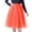 Orange, variant on Dpytoraw Womens Pleated Knee Length Skirt Adult Tutu Dancing Skirt Blue One Size