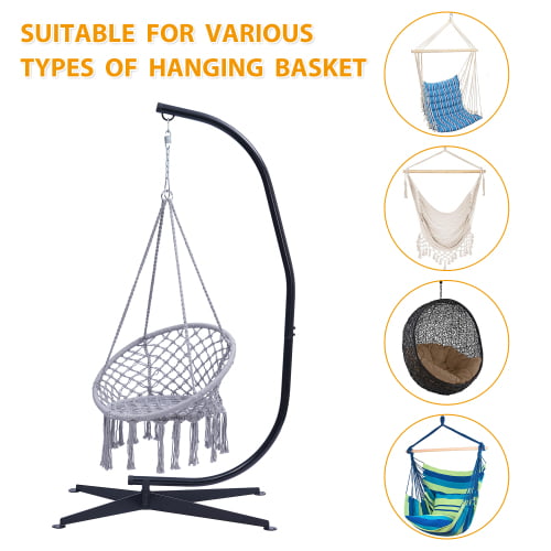 Metal C Stand For Hanging Hammock Chair, Zupapa Hanging Hammock Chair C Stand