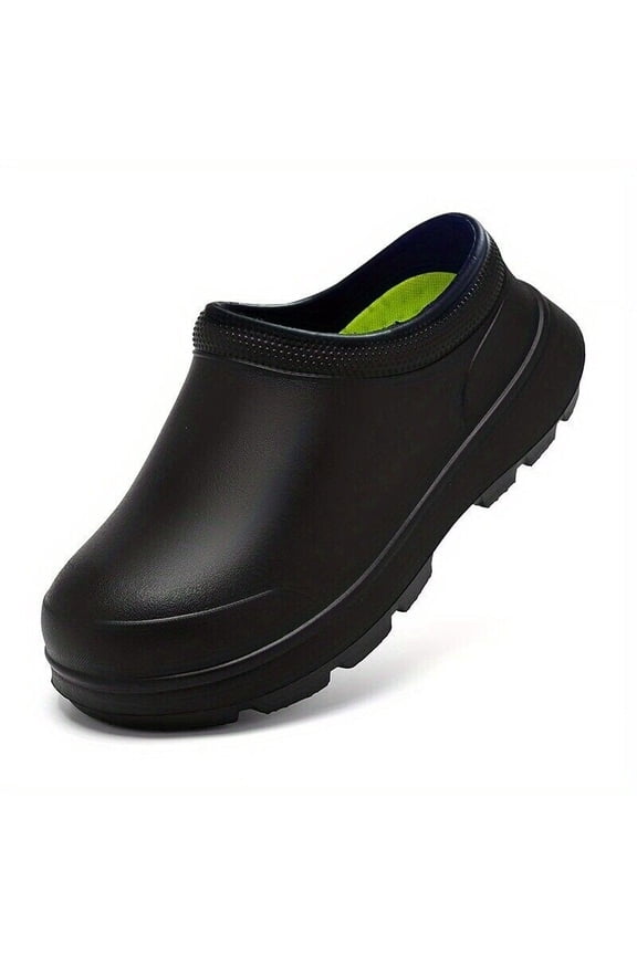 Men's Chef Clogs Waterproof Non-Slip Oil-Proof Wear-Resistant Work Shoes