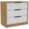 thumbnail image 3 of Madison 2 Piece Bedroom Set, Leto Shoe Rack + Kaia 3 Drawer Dresser, White / Pine, 3 of 6