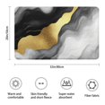thumbnail image 3 of Black and Gold Marble Glitter Streaks Pattern Bathroom Rugs Mat,Non Slip Microfiber Bathroom Rug,Rubber Backing,Soft Bathroom Mats for Bathroom Floor,Tub and Shower,20x32in(50x80cm), 3 of 3