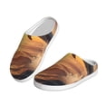 thumbnail image 2 of Balery Sunset Dancing Dolphin A Pattern Women's Fuzzy Memory Foam Slippers Fluffy Winter House Shoes Indoor and Outdoor-42/43, 2 of 7