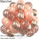 thumbnail image 1 of Nvzi Globos, 30 piezas de globos de confeti de 12 pulgadas y globos de látex rosa púrpura metálico con cinta, baby shower, decoraciones para fiestas de bodas, C, 1 of 4