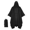 thumbnail image 2 of Pitauce 3-in-1 Men Women Hooded Rain Poncho Waterproof Packable Rain Jacket Lightweight Raincoat for Adult, 2 of 4