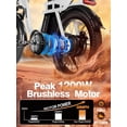 thumbnail image 4 of ESKUTE D200 Electric Bike for Adults 1200W Peak Motor 28 Mph, Folding Fat Tire E‑Bike, 48V 10.4Ah Up to 55 Miles, 7‑Speed Step‑Through Cargo E Bicycle, NFC Unlock, White with Front Basket, UL2849, 4 of 8