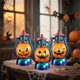 thumbnail image 1 of Luces Redondas Pequeñas, Decoraciones de Halloween, Velas Electrónicas, Accesorios de Decoración Ambiental, Luces Nocturnas Portátiles de Halloween, 1 of 6