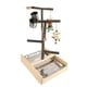 thumbnail image 5 of Bird Playstand, Stable Parrot Playground Climbing Interactive With Feeding Cup For Lovebird For Budgie ANGGREK Bird Playground, 5 of 8