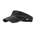thumbnail image 4 of Minzimin Sport Retro Ripped Sun Visor Hats Adjustable Empty Top Baseball Cap Cotton Ball Caps for Women and Men, 4 of 7