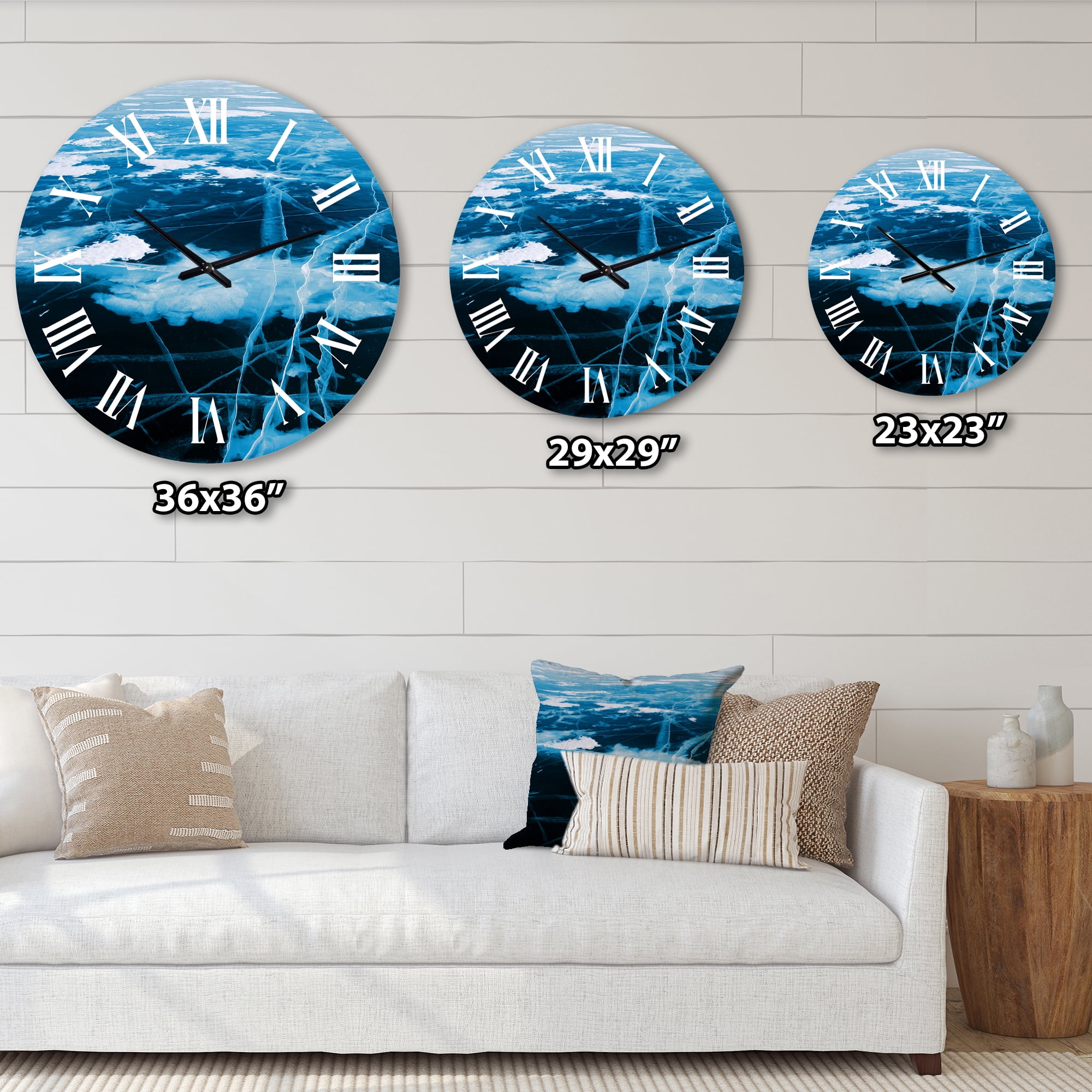 Designart 1 in Modern,Contemporary Wall Clock
