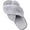 Grey, variant on Litfun Women's Fuzzy Slippers Plush Cross Band Open Toe House Thick Sole Slippers, White, Size 5-6.5