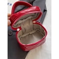 thumbnail image 6 of Wynndora Mini Box Crossbody Bag, red Quilted Metallic Purse with Chain Strap, Top Handle & Heart Charm, Women's Evening Clutch, 6 of 7