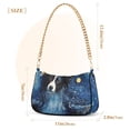 thumbnail image 3 of Dog Starry SkyWomen Small Shoulder Bag Crossbody Tote Hobo Bags Purse Clutch Handbags with Chain Strap for Women, 3 of 7