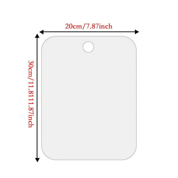 Silver acrylic hangable shaving mirror shaving acrylic mirror bathroom 20x30cm