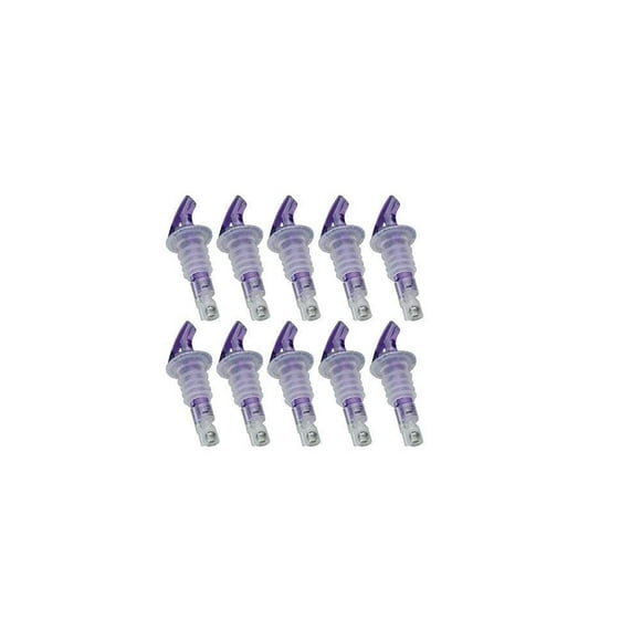 Precision Pour Measured Pourers 1 Oz "PURPLE" Measured Pour. #1 Selling Brand- 10 Per Pack, Made entirely in the USA
