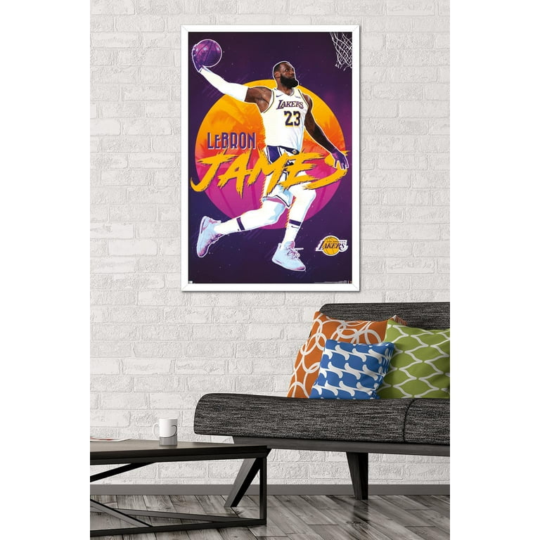 NBA Los Angeles Lakers LeBron James 20 Wall Poster 22.375