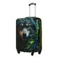 thumbnail image 2 of Picia Realistic Style Colorful Wolf A Luggage Protector Cover Thicken Suitcase Protector Cover Fit 18-32 Inch Luggage-X-Large, 2 of 9