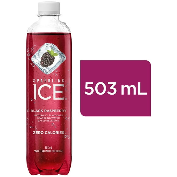 Sparkling Ice Black Raspberry Sparkling Water, 503 mL