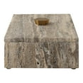 thumbnail image 6 of Uttermost Griseus Travertine Stone Box in Gray, 6 of 7