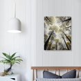 thumbnail image 3 of JEUXUS Forest Wall Art Large Grey Tree Pictures Black and White Gray Canvas Prints Hand Painted Oil Paintings Gold Leaf Framed Nature Artwork Vertical Home Decor for Living Room 16x20 inch, 3 of 4