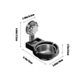 thumbnail image 3 of Inerposs Suction Cup Wall-mounted Ashtray, Stainless Steel Decorative Ashtray, Personalised Bathroom Ashtray, Home Office Smoking Accessory, Men's Bathroom Essential, 3 of 6