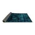 thumbnail image 2 of Ahgly Company Indoor Round Abstract Turquoise Blue Modern Area Rugs, 4' Round, 2 of 4