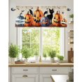 thumbnail image 2 of Valances for Windows Valance Rod Pocket Light Filtering Short Window Treatments Curtains for Kitchen Bathroom Living Room Bedroom, 1 Panel, 42 x 12 Inch, 2 of 7
