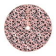 thumbnail image 2 of Halloween Christmas Tree Skirt - cute cow Leopard print pink 48 Inches Christmas Tree Skirt for Halloween Holiday Indoor Home Christmas Tree Decorations with Three Ribbons, 2 of 7