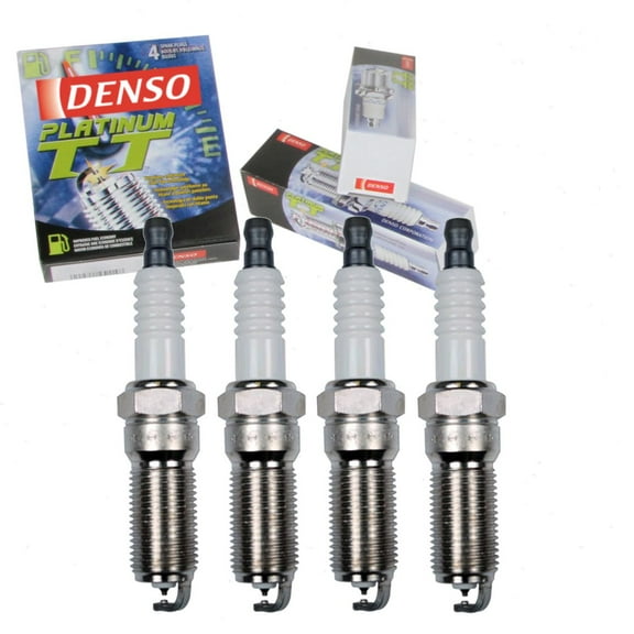 4 pc DENSO Platinum TT Spark Plugs compatible with Chevrolet Equinox 2.4L L4 2010-2017