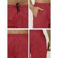 thumbnail image 6 of NOMADIC NOOK Men's Solid Color Summer Drawstring Waist Beach Swim Trunks 2 Pack, 6 of 6