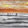 thumbnail image 2 of Summer, Clara 12x12 Gold Ornate Wood Framed with Double Matting Museum Art Print Titled - Beach II, 2 of 4