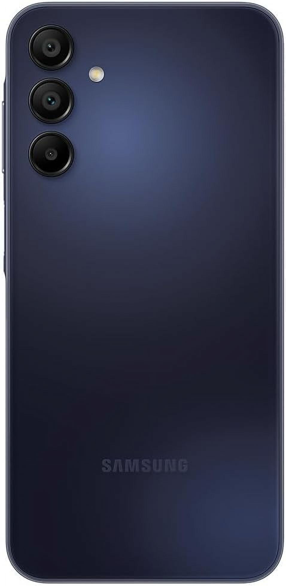 Restored Samsung Galaxy A15 5G A Series 128GB Unlocked Android Cell Phone with 50MP Camera, Blue Black 10/10 (Refurbished)