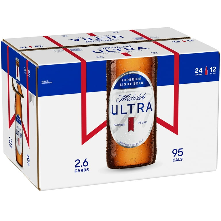 Michelob Ultra Beer, Superior Light, 12 Pack - 12 pack, 16 fl oz bottles