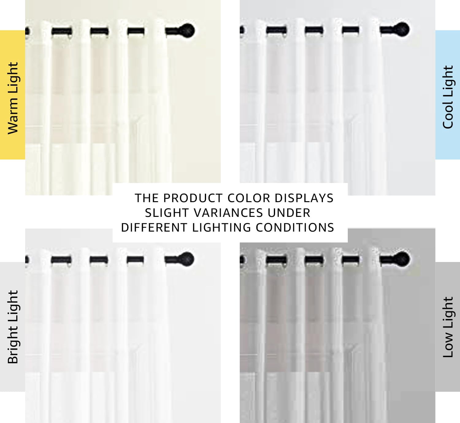 Linen Sheer Curtains 96 Inches Long For Living Room  Bedroom 2 Panels Set Grommet Semi Privacy With Light Filtering Flax Open Weave Drapes W52 X L96 White
