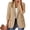 Beige, variant on Womens Cardigan Coat Casual 3/4 Sleeve Lightweight Button Down Open Front Spring Summer Cropped Knit Blazer Women's Suits
